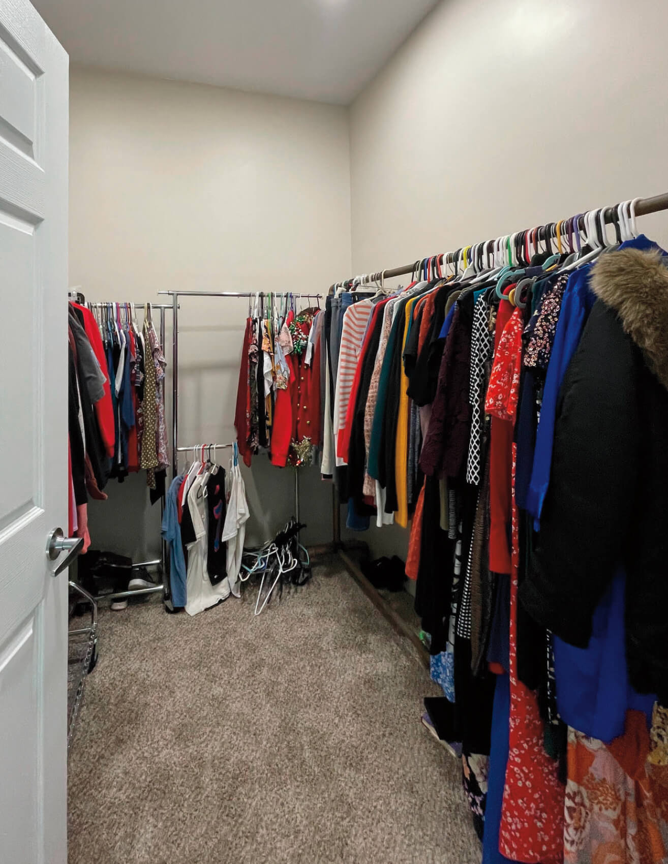 Closet Before Organizing