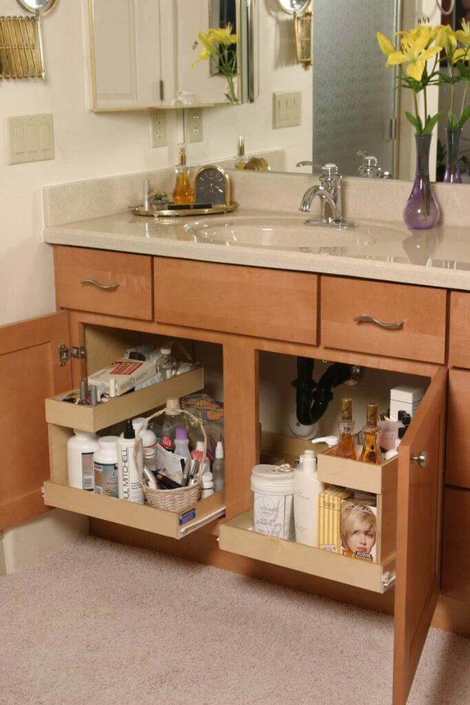 custom bath cabinets
