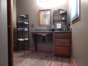 wheelchair access vanity handicap