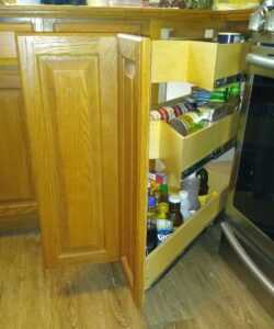 Lazy Susan Replacement with Slide Out Shelves