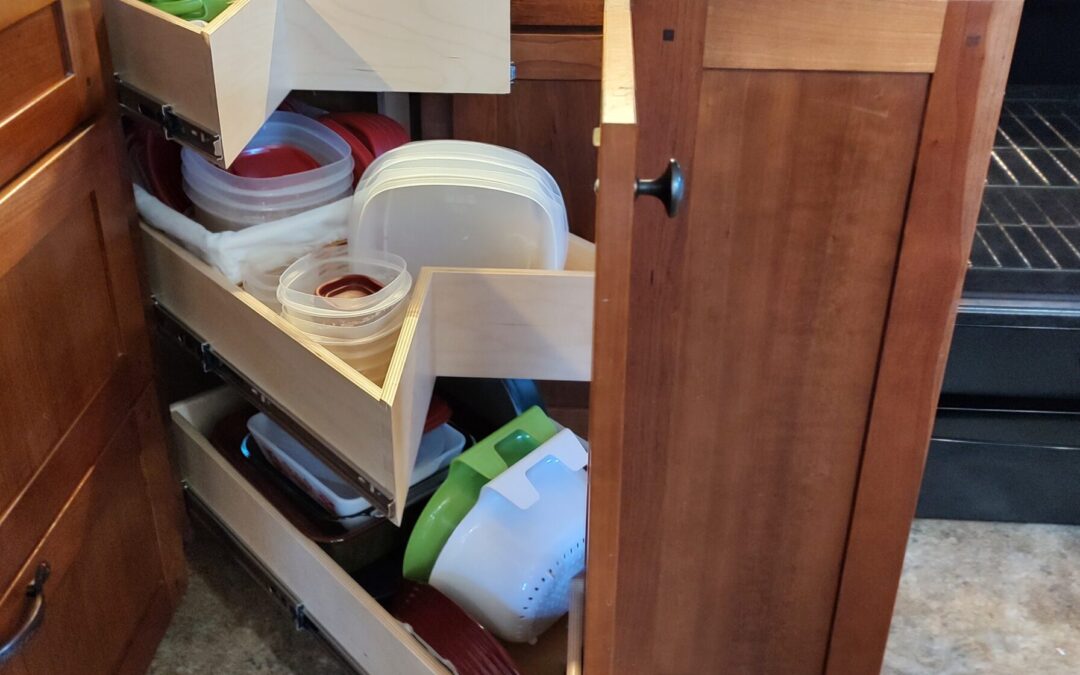 Replace Your Lazy Susan with Slide-Out Shelves