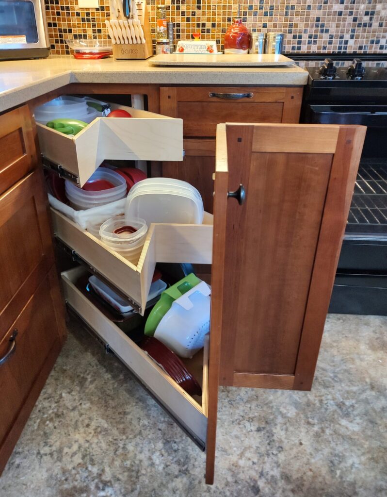 Replace Your Lazy Susan with SlideOut Shelves