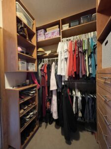 Drawers, Shelves and Hanging Space