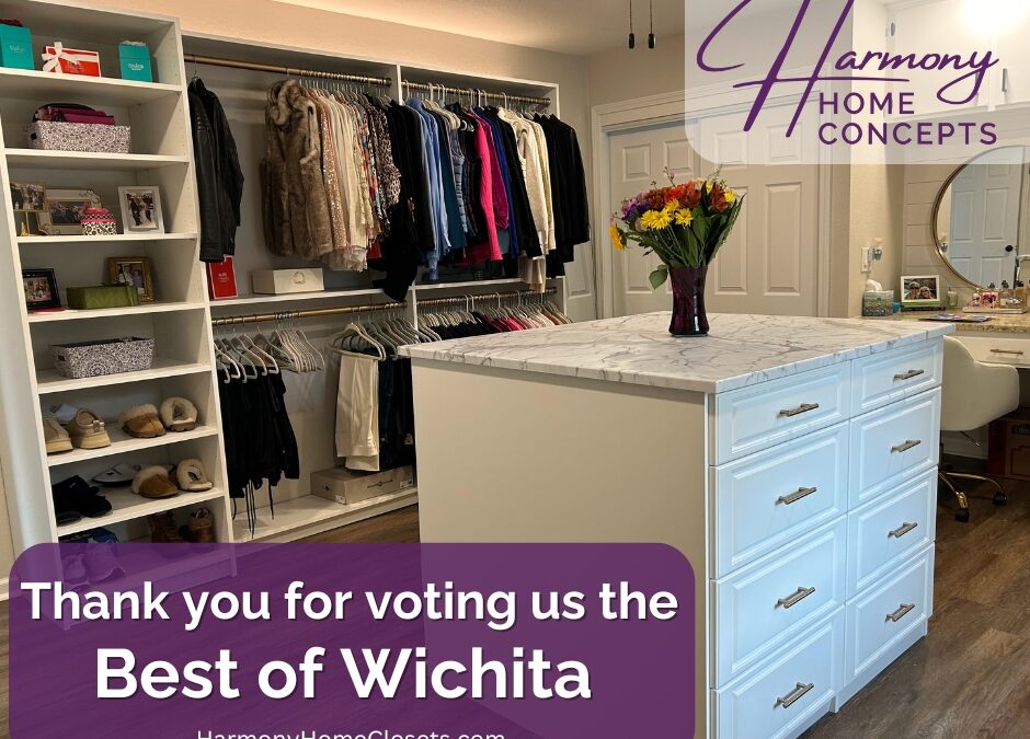 Best of Wichita Closets 2nd Year in a Row!