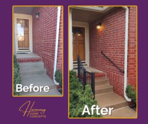 before after handrail install