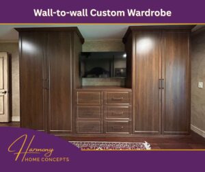 custom wall to wall wardrobe install