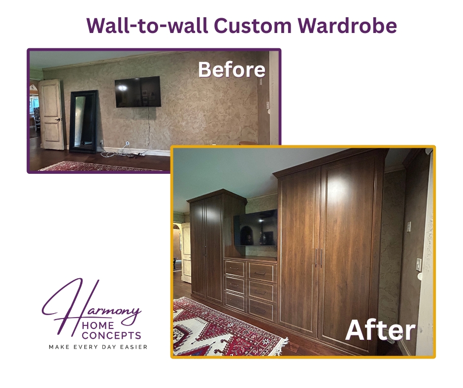 custom wardrobe before after